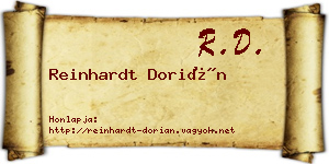 Reinhardt Dorián névjegykártya